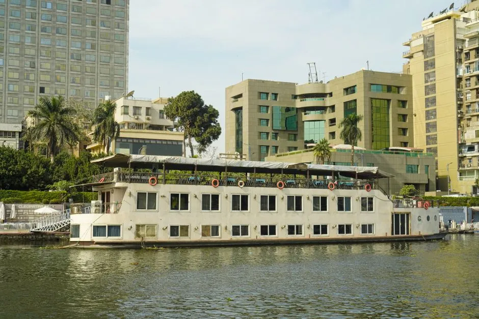 River cruise boat on the Nile in Cairo, Egypt